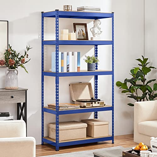 5-Tier Adjustable Metal Shelving Unit for Garage, Pantry, and Warehouse M7734