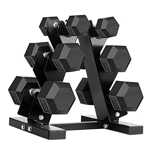 Rubber Coated Hex Dumbbells for Exercise W237