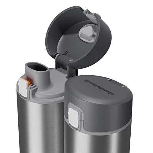 Smart Water Bottle with Bluetooth Tracking, 21oz, Black H337441