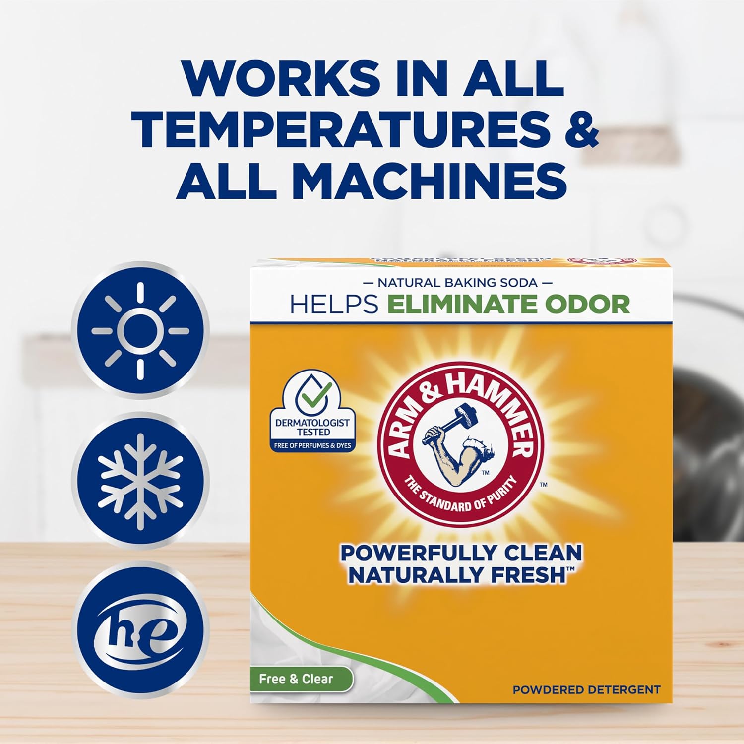 Laundry Detergent Powder, Perfume & Dye Free, 100 Loads P52014