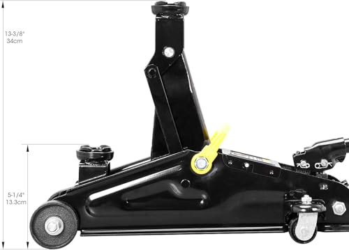 Hydraulic Trolley Floor Jack with Storage Case, 1.5 Ton Capacity G957043
