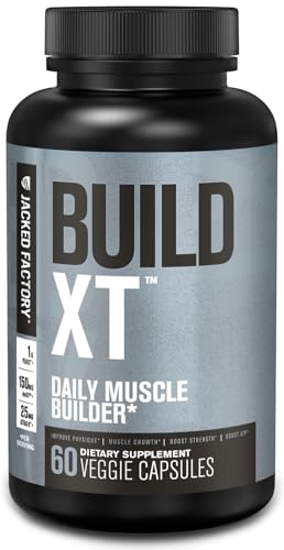 Daily Muscle Builder Supplement for Strength & Growth - 60 Veggie Pills U9496