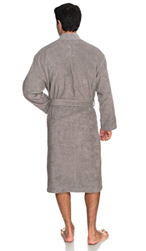 Men's Cotton Terry Cloth Kimono Bathrobe R59321