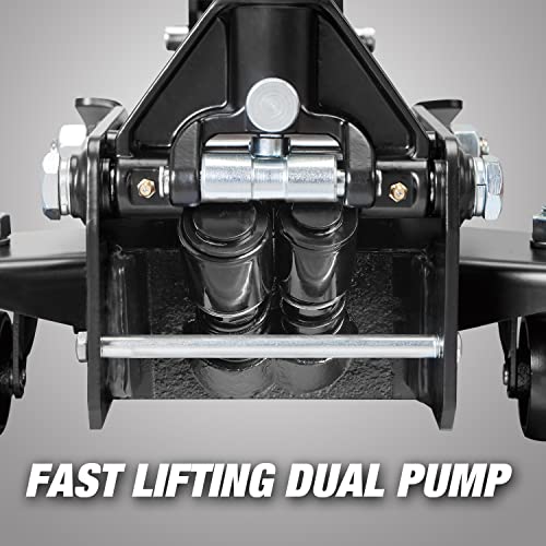 Hydraulic Low Profile Foldable Garage Floor Jack, 3 Ton Capacity F21278