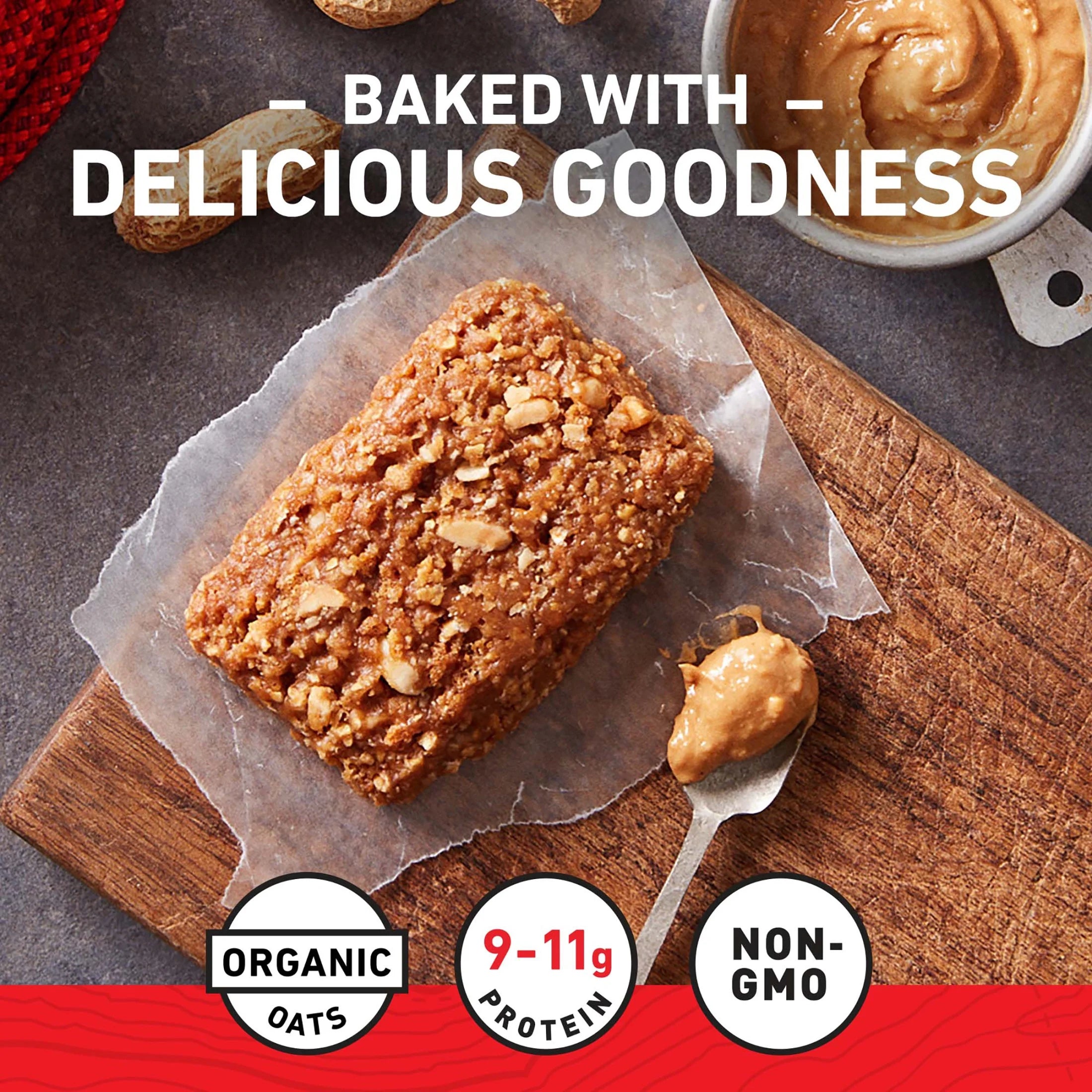 Crunchy Peanut Butter and White Chocolate Macadamia Nut Energy Bars Variety Pack D31392