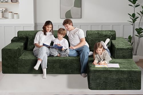 L-Shape Modular Sectional Sofa with Deep Seat, No Assembly Required C597556