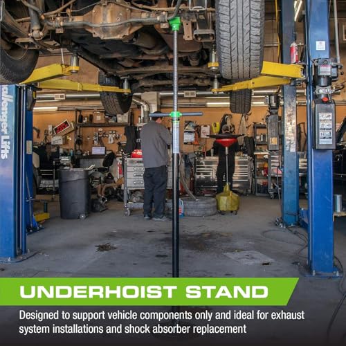 Underhoist Support Stand, Adjustable Height, Heavy-Duty Steel Base O748713