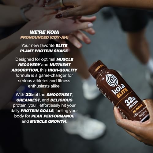 Plant Based Protein Shake, Chocolate, 32g Protein, 12 Fl Oz (Pack of 12) X659400