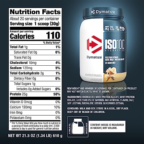 Whey Protein Powder Isolate, Cookies & Cream, 25g Protein I356
