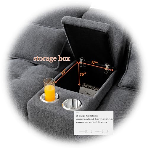Modular Sectional Sofa with Ottoman, U-Shaped Lounge Couch H930