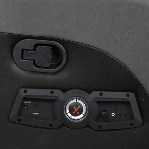 Recliner Gaming Chair with Bluetooth Audio, Headrest Speakers, Footrest and Cupholder M149