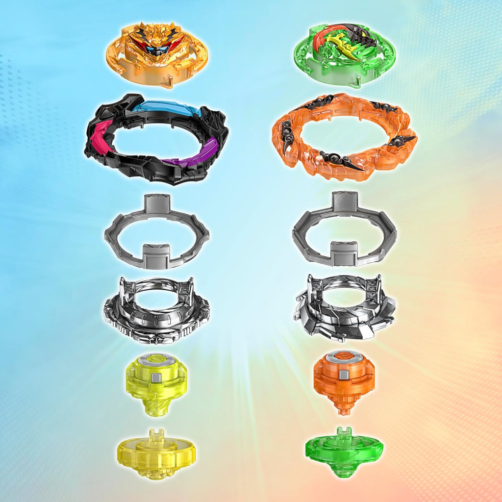 Spinning Tops Battle Set with Stadium and 2 Launchers, Toys for Ages 8 and Up Z3444