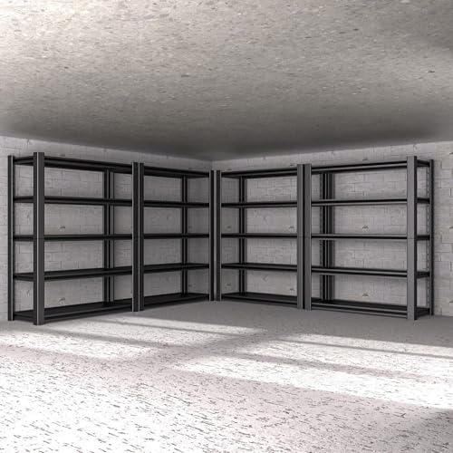 Heavy Duty Garage Shelving Unit, 5-Tier Adjustable Metal Storage Rack Y532