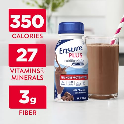 Milk Chocolate Nutrition Shake with Fiber, Meal Replacement, 8 fl oz, 24 Pack V4255