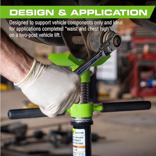 Underhoist Support Stand, Adjustable Height, Heavy-Duty Steel Base O748713