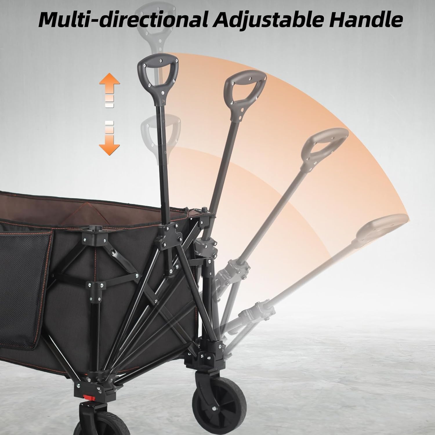 Collapsible Folding Utility Wagon Cart for Outdoor Camping X748