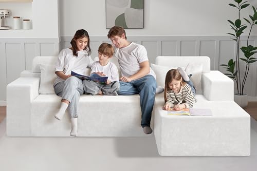 L-Shape Modular Sectional Sofa with Deep Seat, No Assembly Required C597556