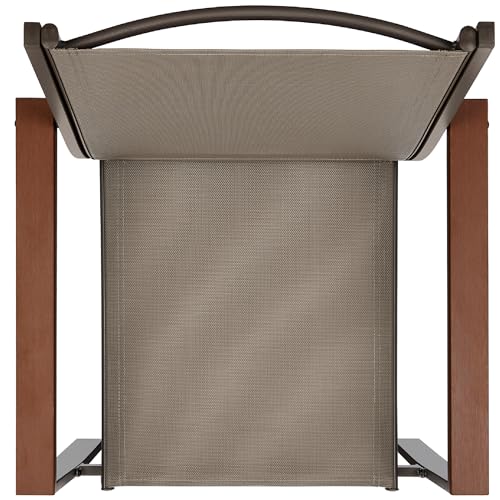 Outdoor Textilene Patio Conversation Set with Loveseat and Coffee Table V736