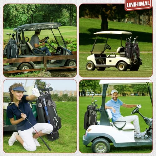 Golf Cart Bag with Full Length Divider and Rain Cover V808575