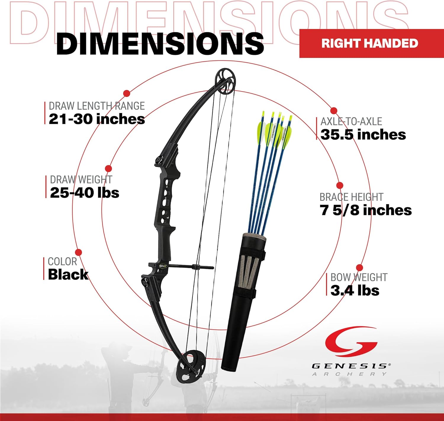 Compound Bow, Right Handed, Black J51840