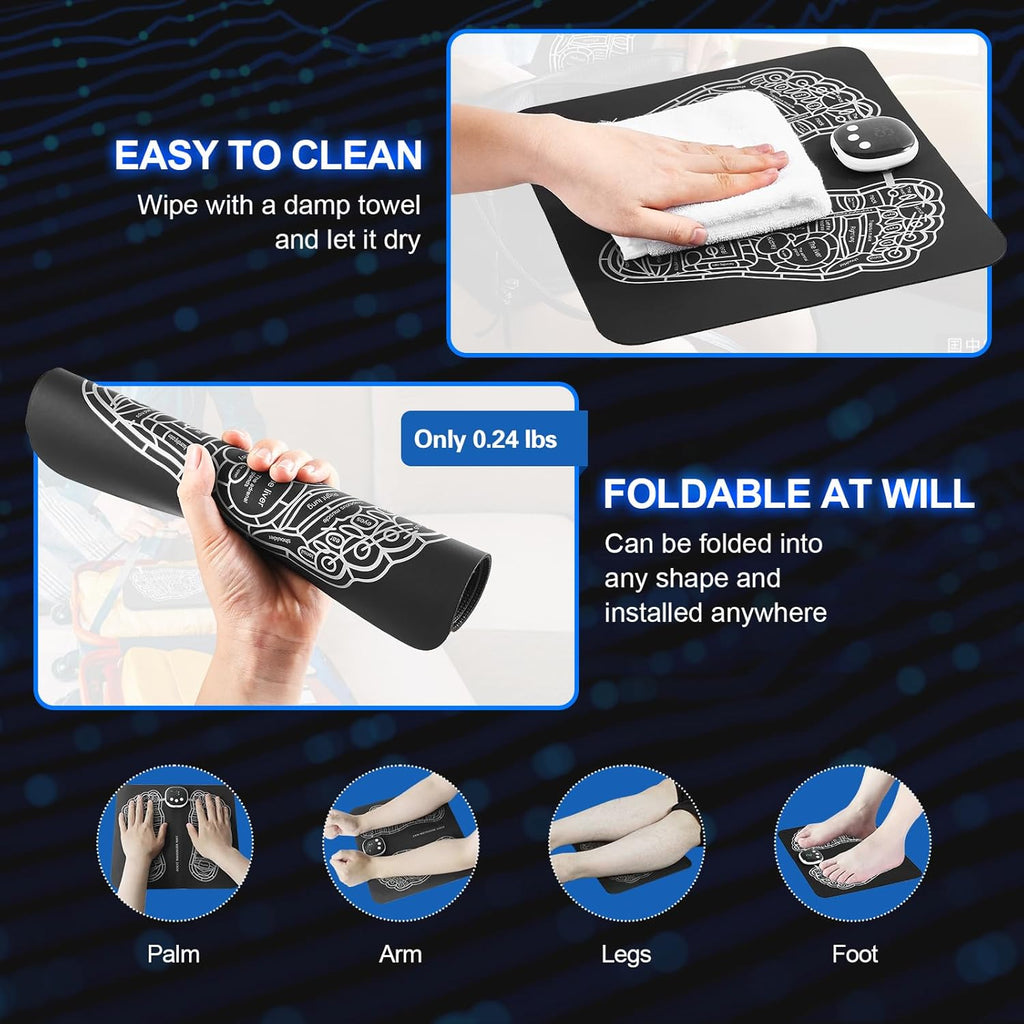 Foot Massager Mat with 15 Modes, Muscle Relaxation I780