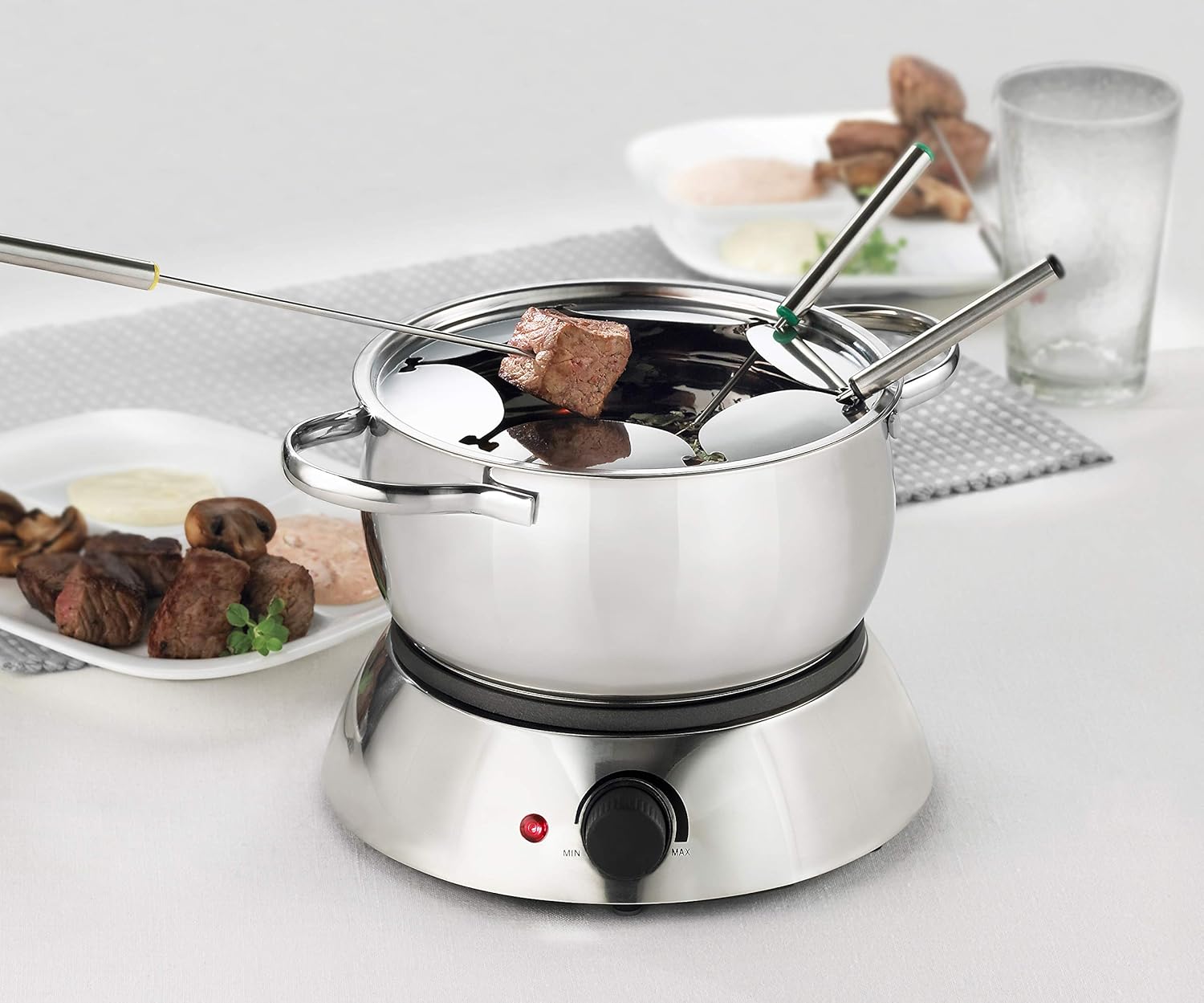3-in-1 Electric Fondue Set, 81 Ounce, Silver W15391