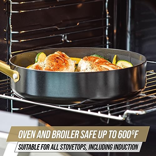 20 Piece Cookware and Bakeware Set, Ceramic Nonstick, Dishwasher and Oven Safe D367