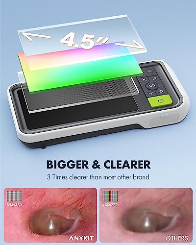 Digital Otoscope with 4.5 Inch Screen and Ear Wax Removal Camera C351