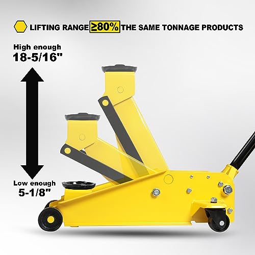 2.5 Ton Trolley Jack with Carrying Case Hydraulic Low Profile Floor Jack for Cars C877326