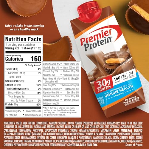Cafe Latte Protein Shake, 30g Protein, 11 fl oz, Pack of 12 W88530