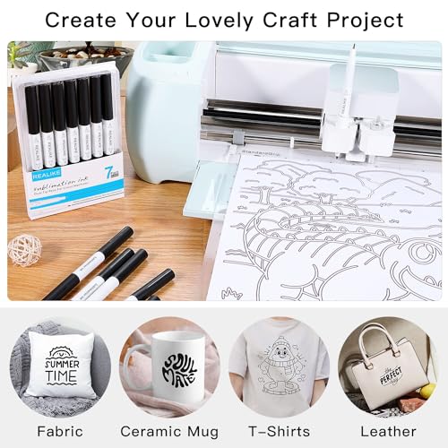 Variety Pens for Cricut, 7 Pack Fine Point, Glitter Gel, Marker & Calligraphy Set U303437