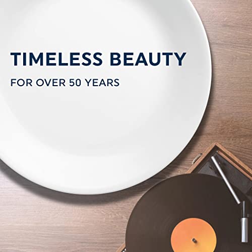 6-Piece 10.25" Dinner Round Plates, Lightweight, Chip and Scratch Resistant, Microwave and Dishwasher Safe H1205