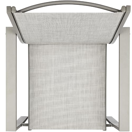 Outdoor Textilene Patio Conversation Set with Loveseat and Coffee Table V736