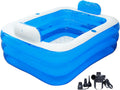 Inflatable Adult Bath Tub 2 Person,Freestanding Blow Up Bathtub with Foldable Portable Feature for Adult Spa,Indoor and Outdoor Universal Folding Pool with Electric Air Pump