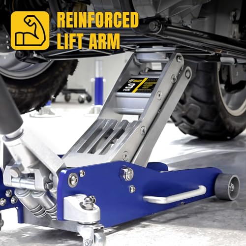 3 Ton Aluminum Floor Jack Quick Rise Low Profile 6600 lbs Capacity C9881
