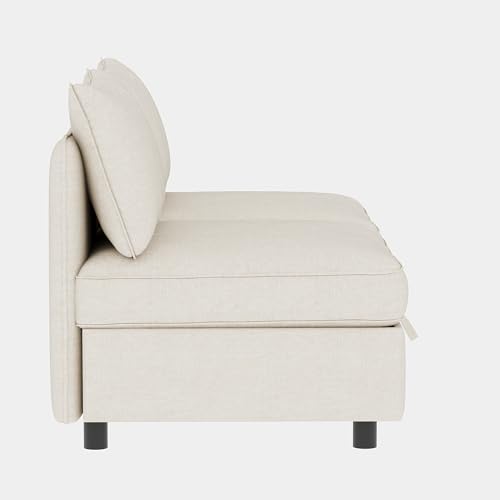 Modular Storage Sectional Sofa with Movable Ottomans, U-Shaped Chenille U839651