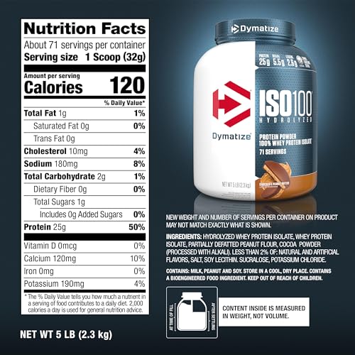 Whey Protein Powder Isolate, Cookies & Cream, 25g Protein I356