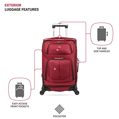 Softside Expandable Carry-On Luggage, Teal, 21-Inch M9609