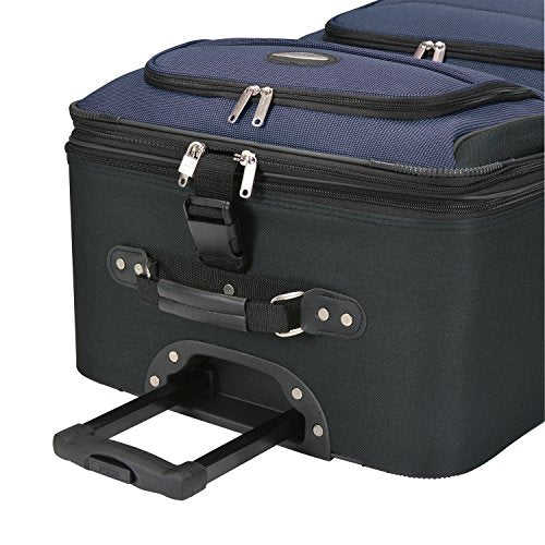 Expandable Rolling Upright Luggage, Burgundy, 8-Piece Set Q76489