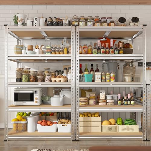 Storage Shelves 6 Tier Heavy Duty Metal Shelving Adjustable L7515
