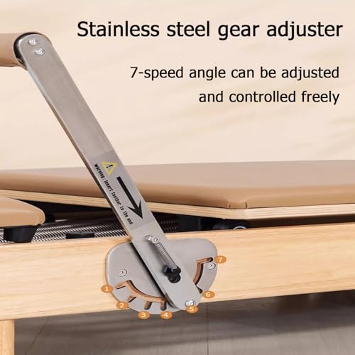 Foldable Pilates Reformer for Home Gym Strength Training S737503