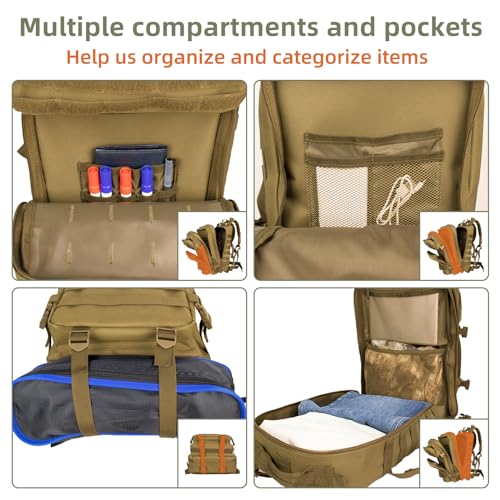 Tactical Backpack 45L Assault Pack 3 Day Molle Daypack Camping Outdoor Rucksack G668