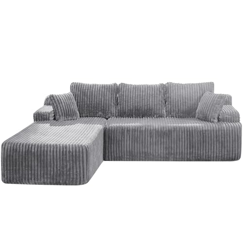 Modular L-Shape Sectional Sofa with Oversized Chaise A47792