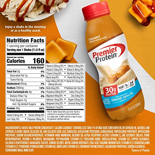 Café Latte Protein Shake, 30g Protein, 1g Sugar, 11.5 fl oz, 12 Pack W5537