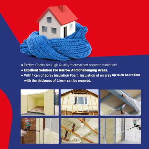Spray Foam Insulation Kit for Walls & Attic, Closed Cell Polyurethane, 20 Board Feet A3956