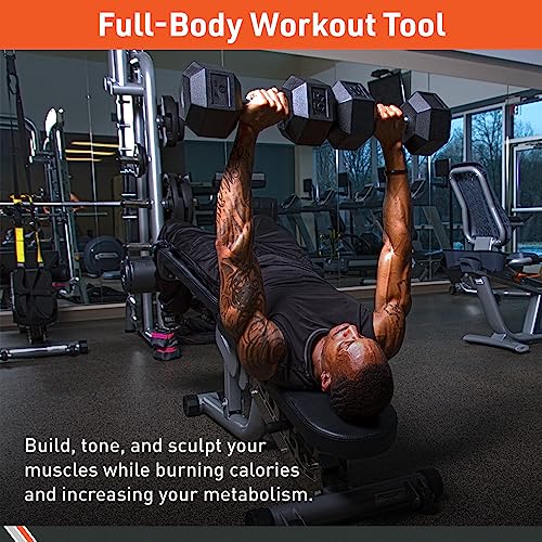 Rubber Hex Dumbbell Pair for Strength Training H678002
