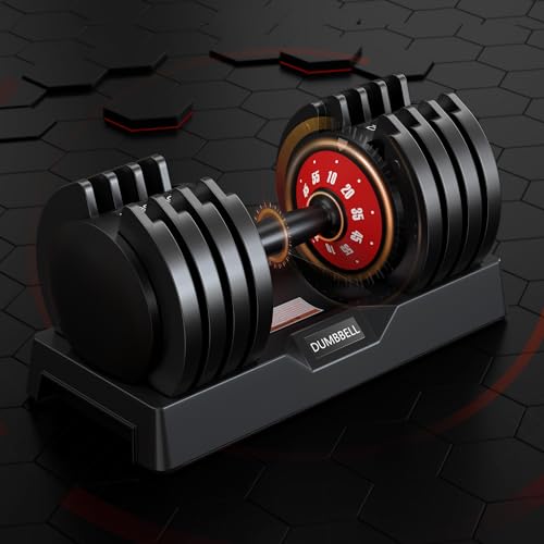 Adjustable Dumbbells 5LB to 110LB Free Weight Set with Anti-Slip Metal Handle for Home Gym F36243