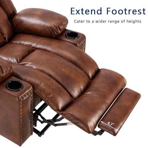 Power Lift Recliner Chair for Elderly with Heat and Massage, Adjustable Positions, Dark Brown P618617