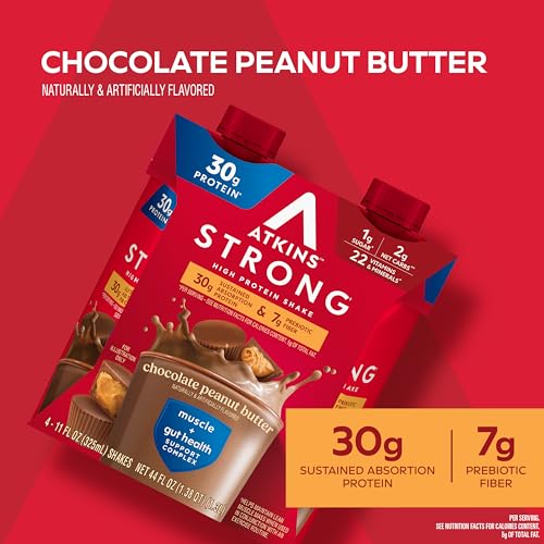 High Protein Shake, Milk Chocolate, 30g Protein, Low Carb, 12 Count Q549982