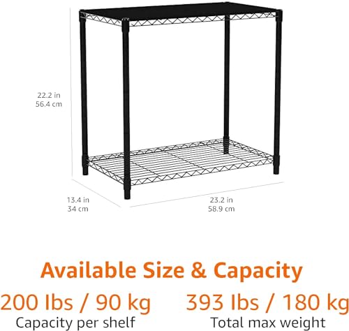 4-Shelf Storage Shelving Unit, Adjustable Metal Wire Racks, Heavy Duty Standing Shelf Organizer W583383